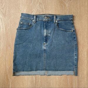 Aritzia Wilfred Stretch Denim Skirt Blue EUC